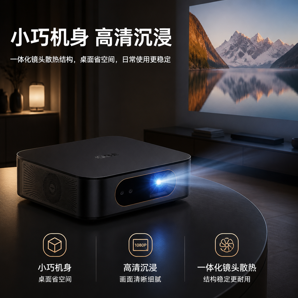 投影仪主图怎么生成?AI 一键出图案例 生成效果图 2