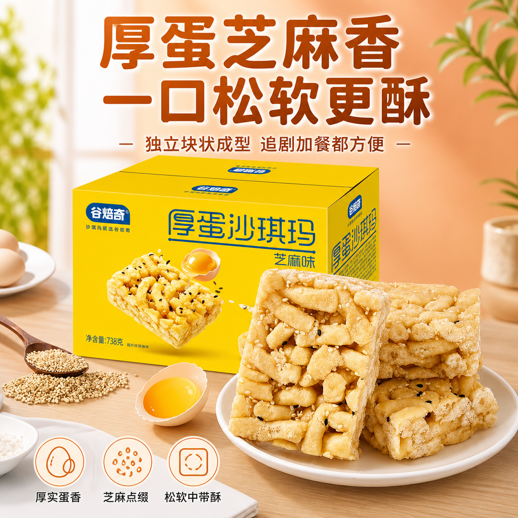 AI 生成糕点产品图:AI 一键出图案例 生成效果图 2