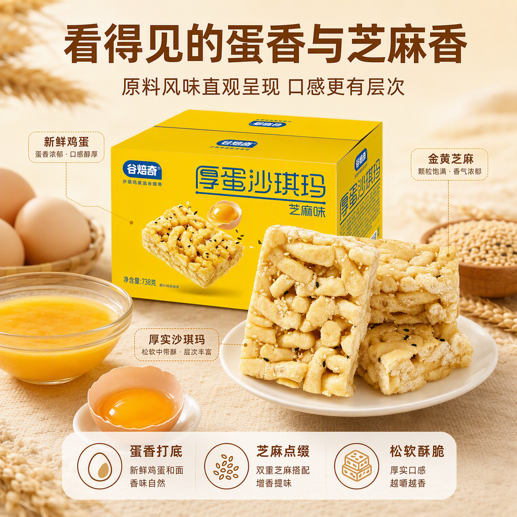 AI 生成糕点产品图:AI 一键出图案例 生成效果图 4