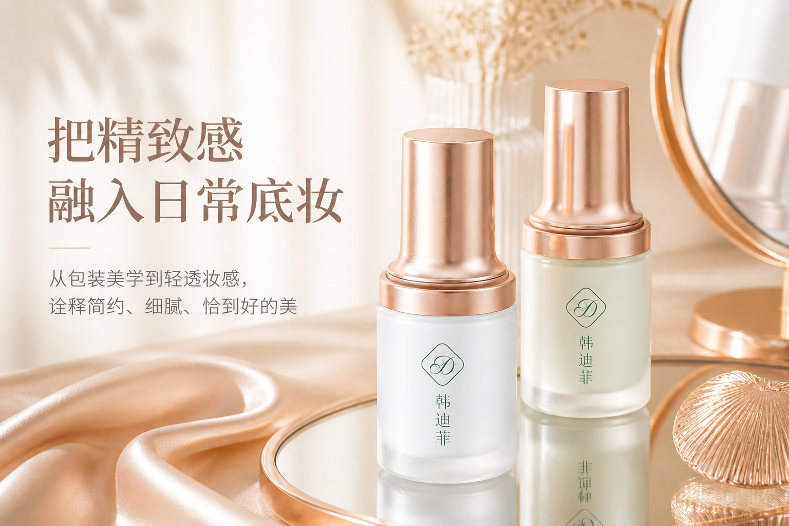 阿里国际站粉底液产品图怎么做？ - 品牌故事图: 传递品牌理念调性